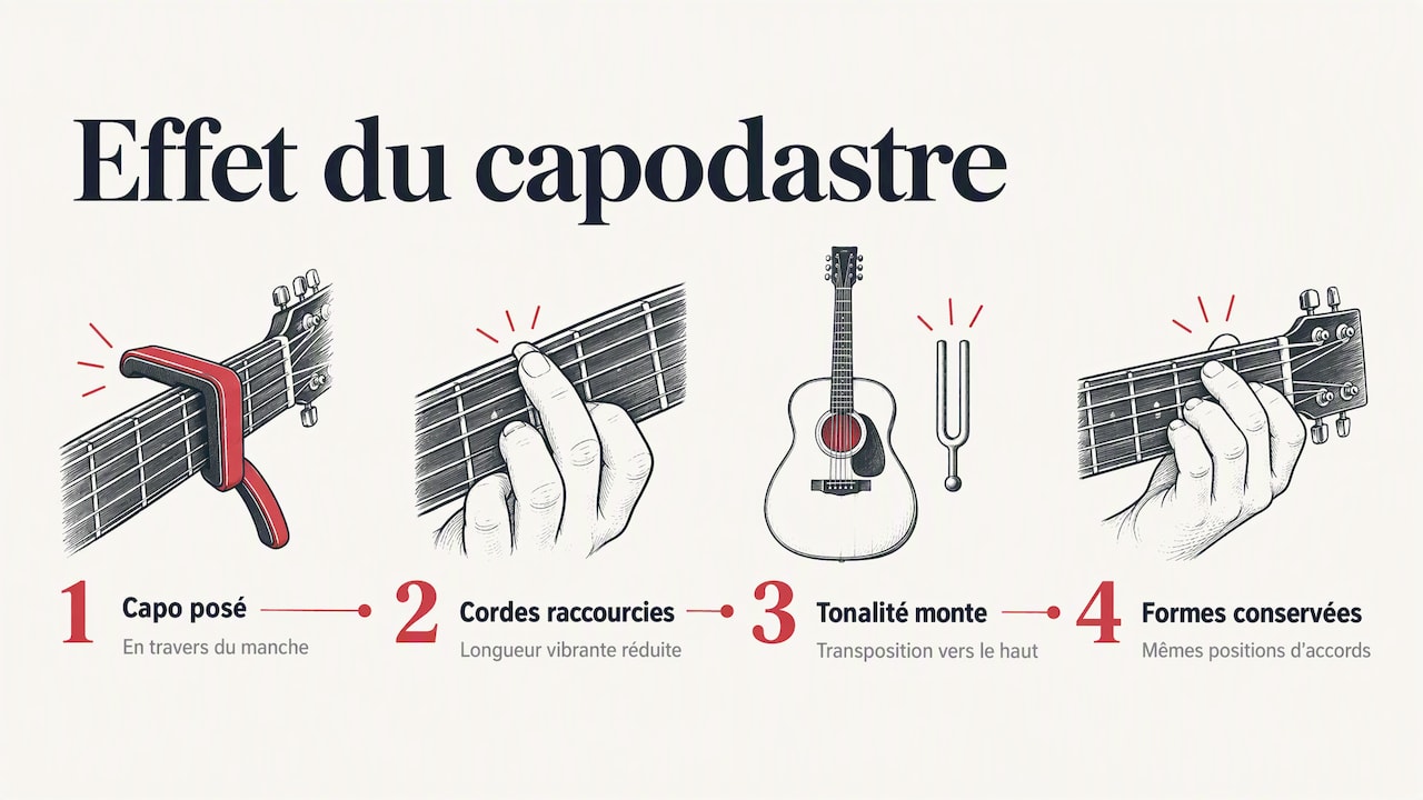 À quoi sert un capodastre, concrètement ? — overview diagram