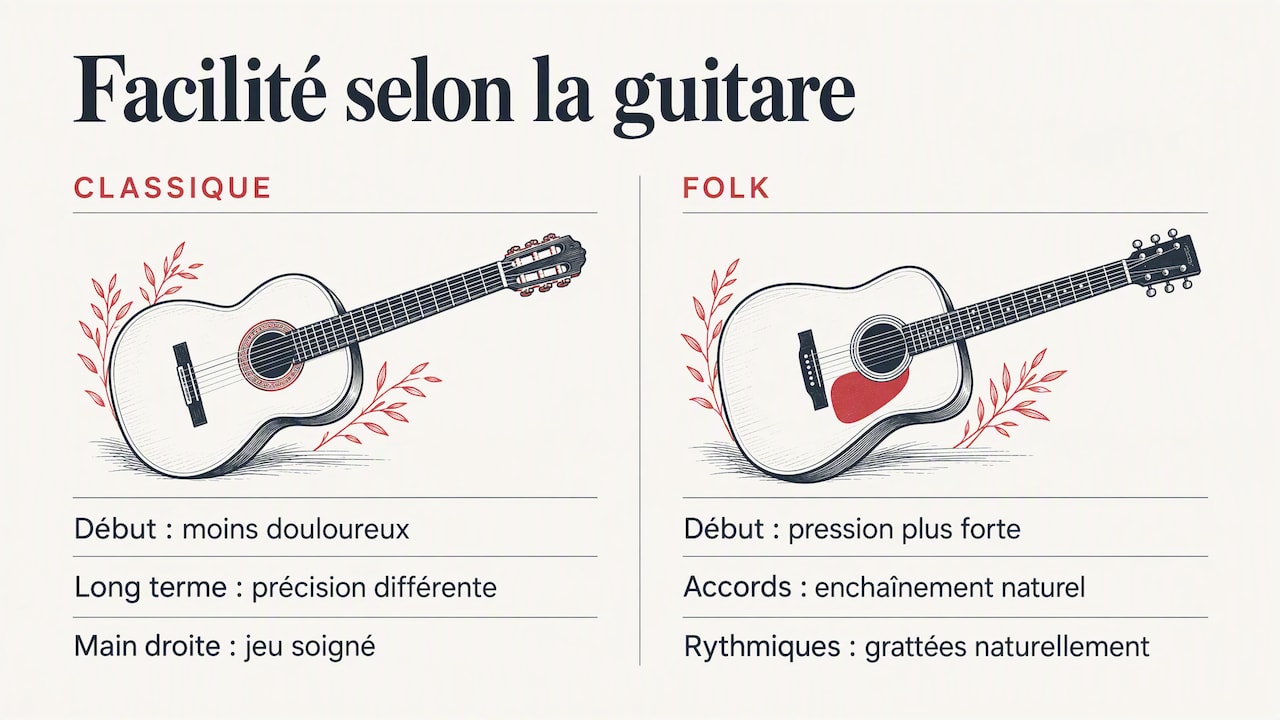 Quelle guitare est la plus facile à jouer ? — overview diagram