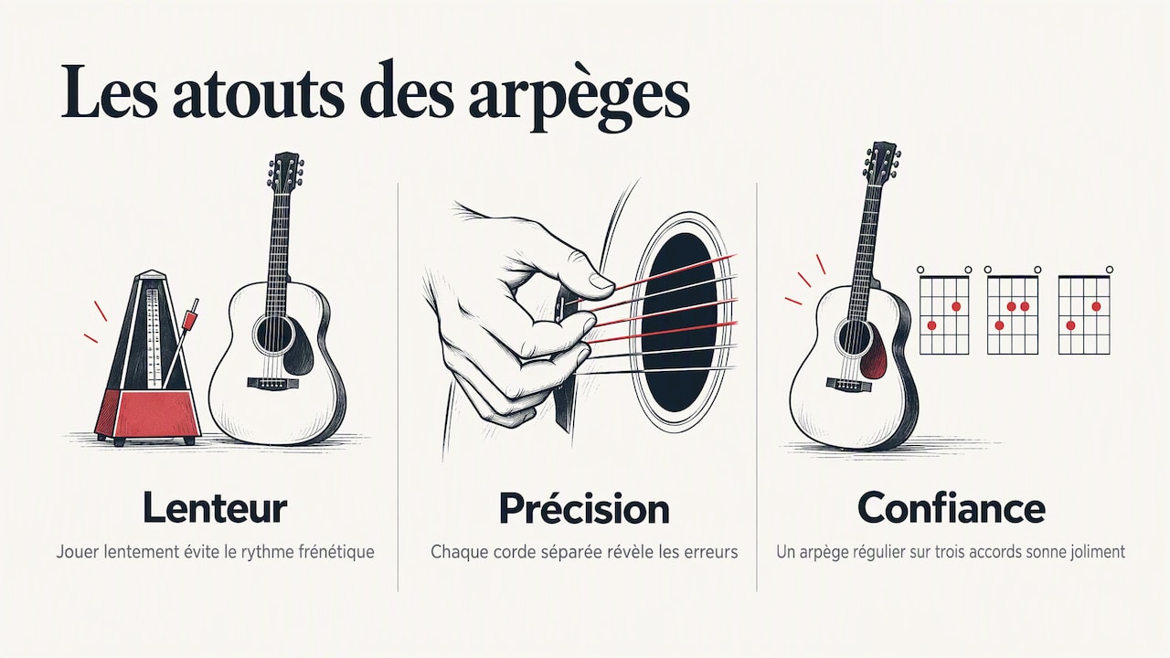 Notre point de vue : pourquoi les arpèges sont un excellent test (et un excellent remède) — overview diagram