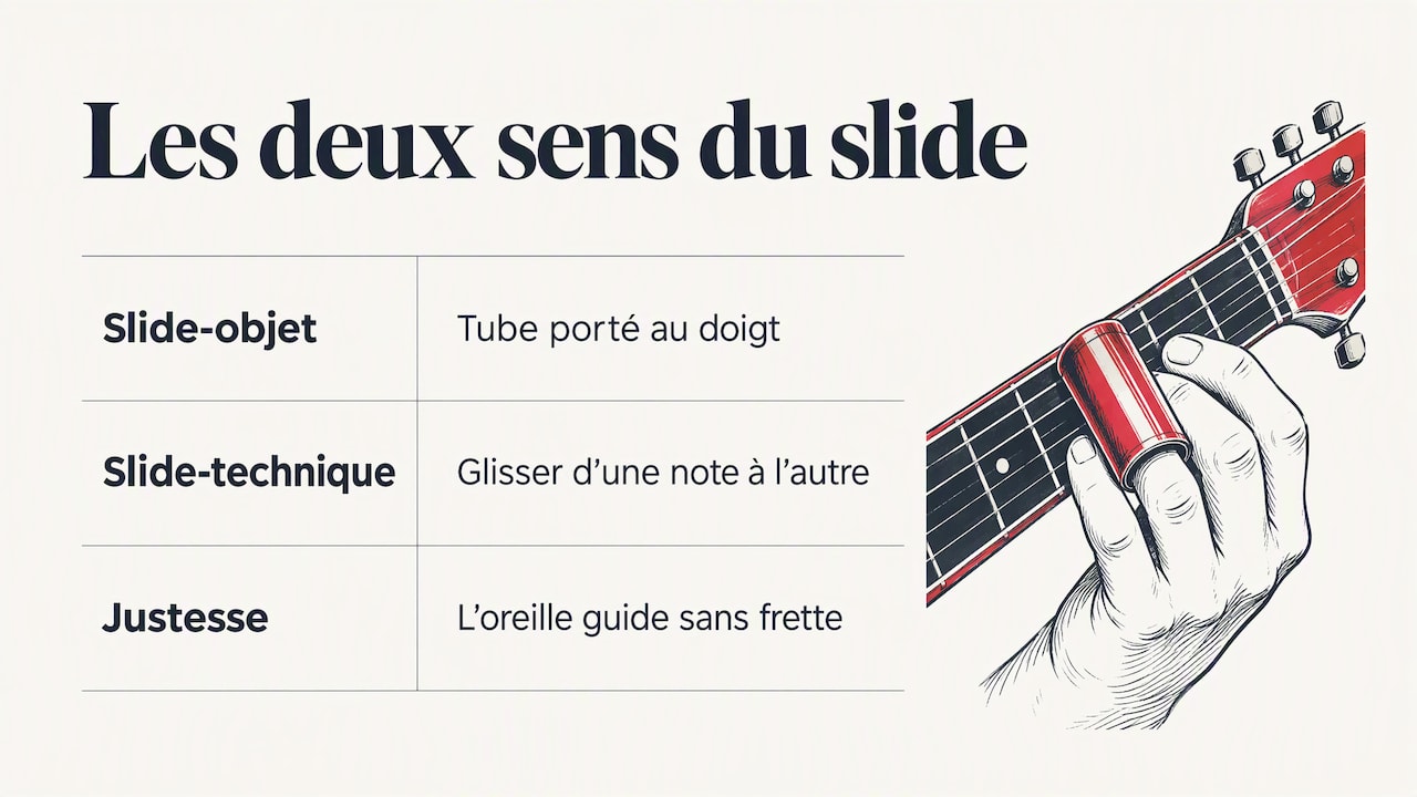 C'est quoi, le slide à la guitare ? — overview diagram