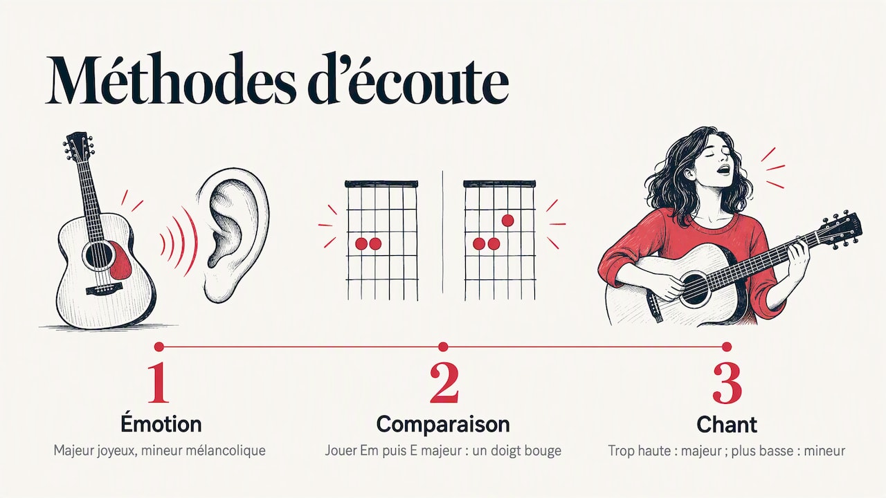 Comment reconnaître un accord mineur à l'oreille ? — overview diagram